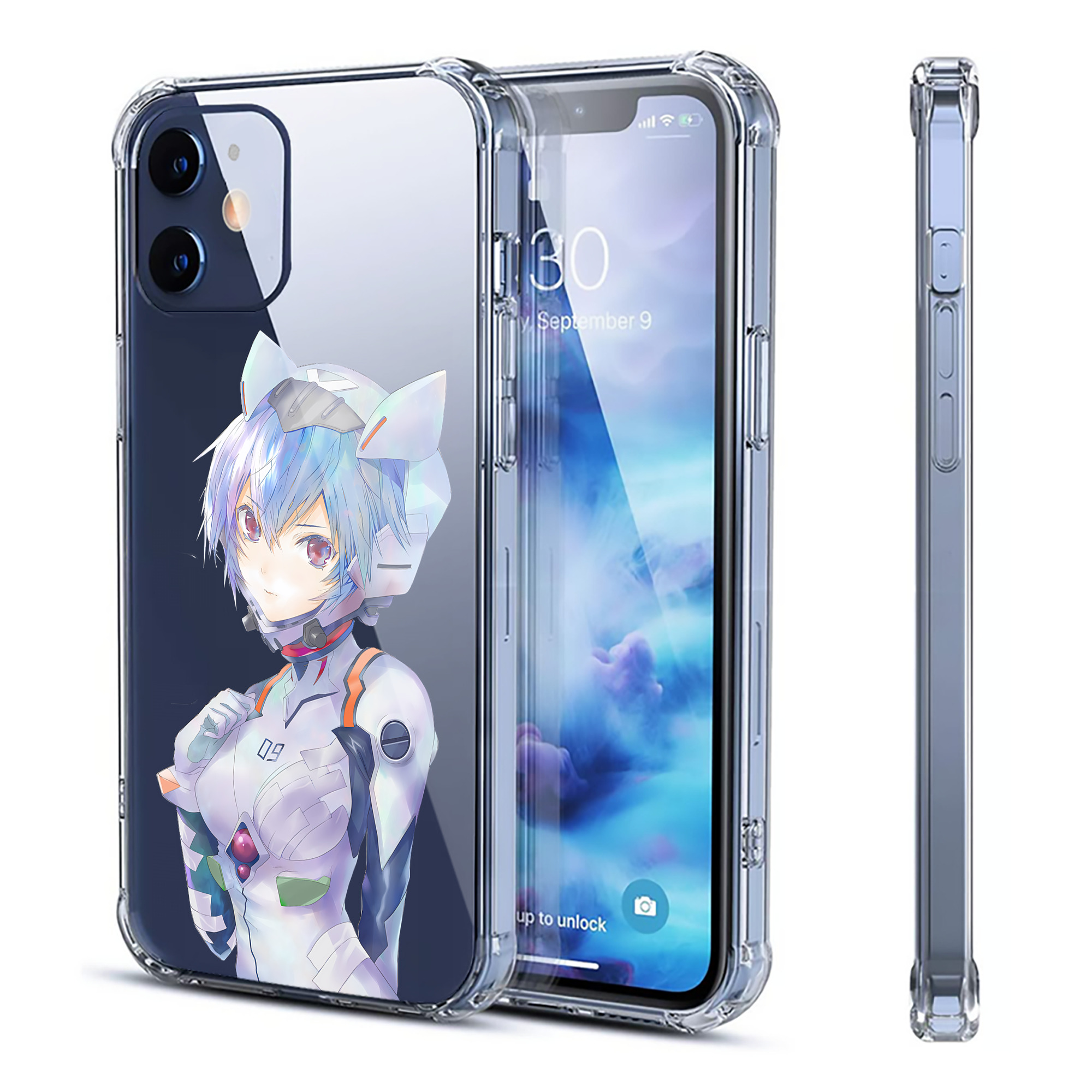 （画像用） EVA 新世紀エヴァンゲリオン 【iPhone 12シリーズ対応】透明スマホケース（クリアソフトケース）